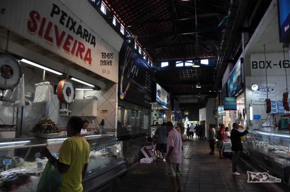 Interior do Mercado Público, no centro de Florianópolis, Santa Catarina
